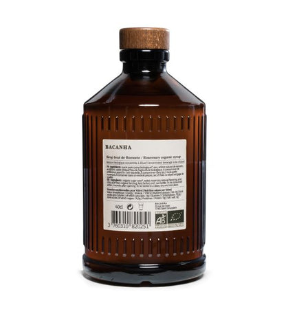 Bacanha -- Sirop de romarin brut bio - 400 ml